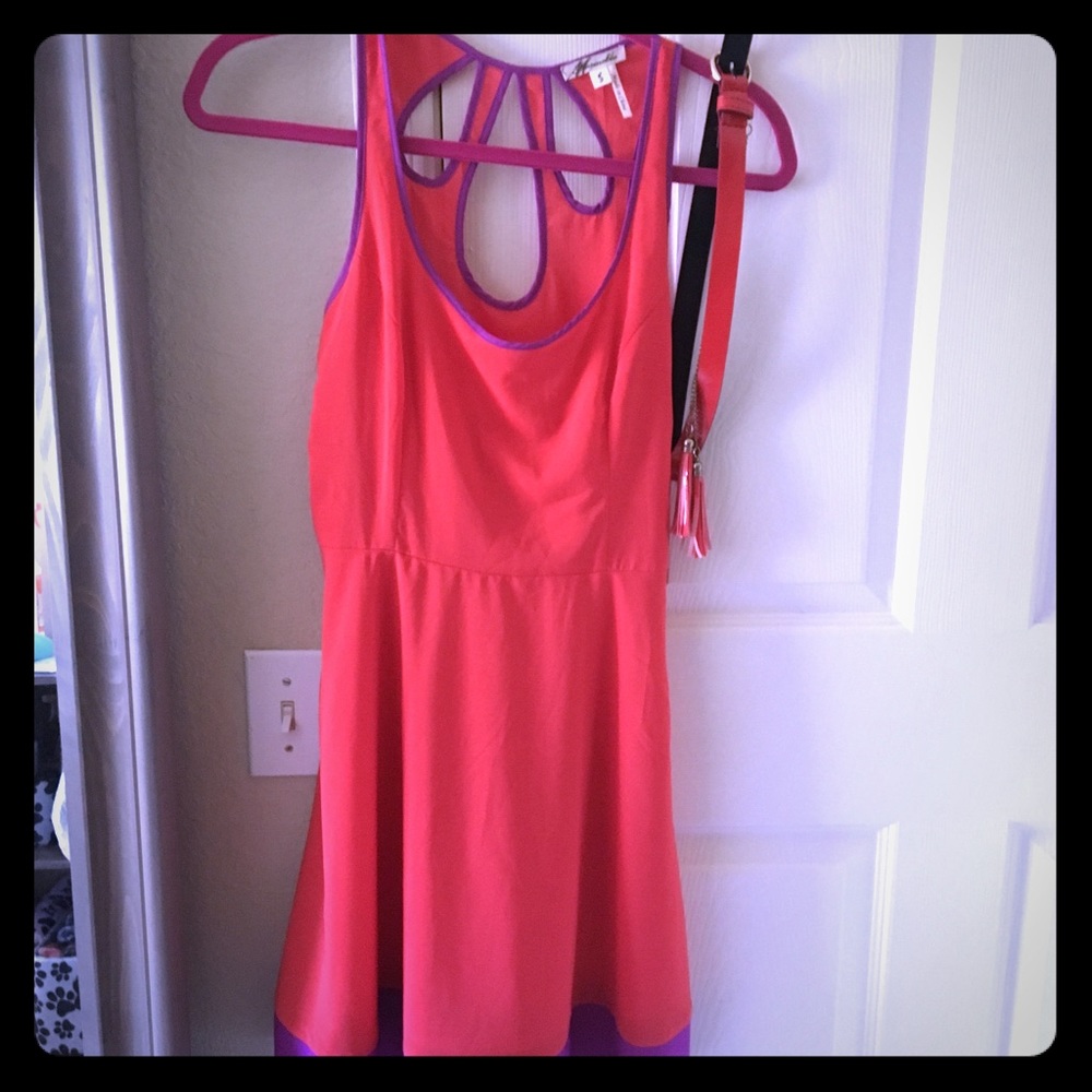 Red summer dress